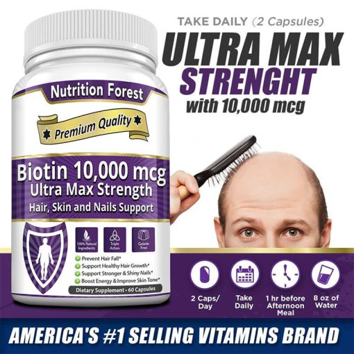 Biotin 10,000mcg - Image 7